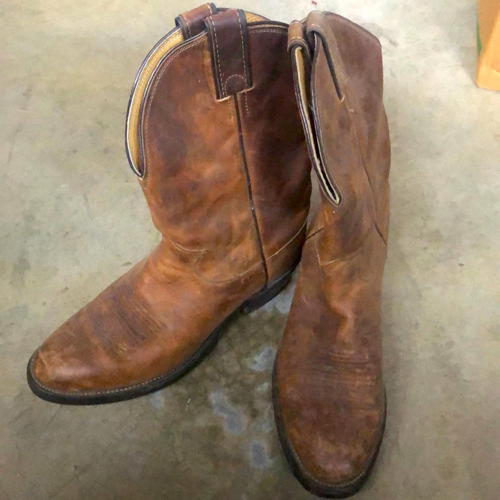 Mens Justin brown cowboy boots